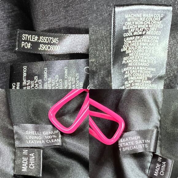 Jessica Simpson Sleeveless V-Neck Black Taffeta Cocktail Dress with Bow Size 6 - Picture 16 of 16